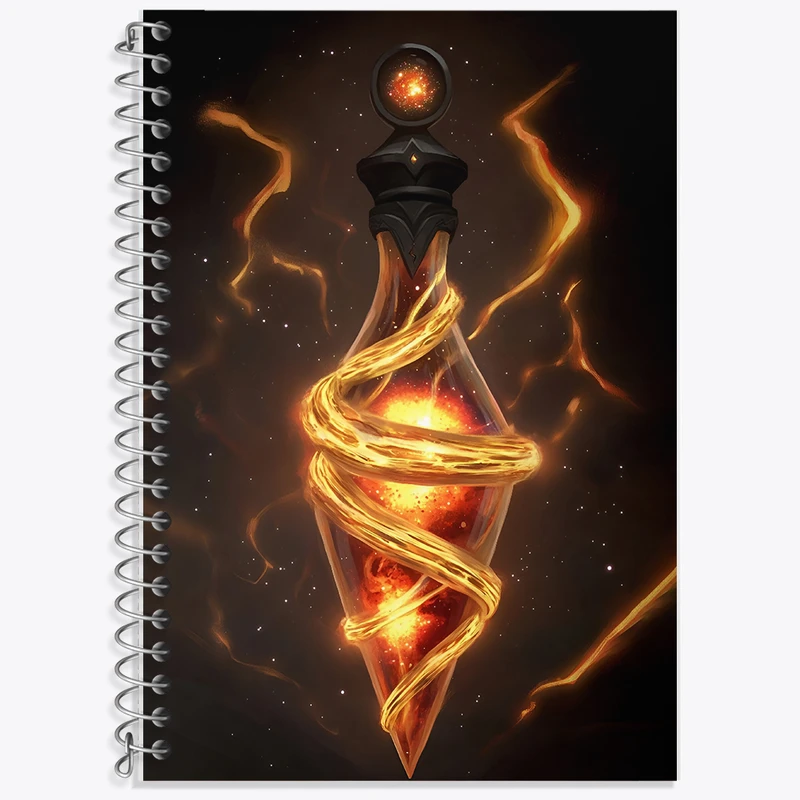 دفتر نت موسیقی 50 برگ خندالو طرح معجون آتشین در بطری شیشه ای کد F10772