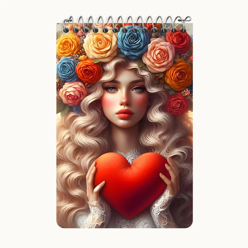 دفتر یادداشت 50 برگ خندالو طرح دخترانه کد F6239