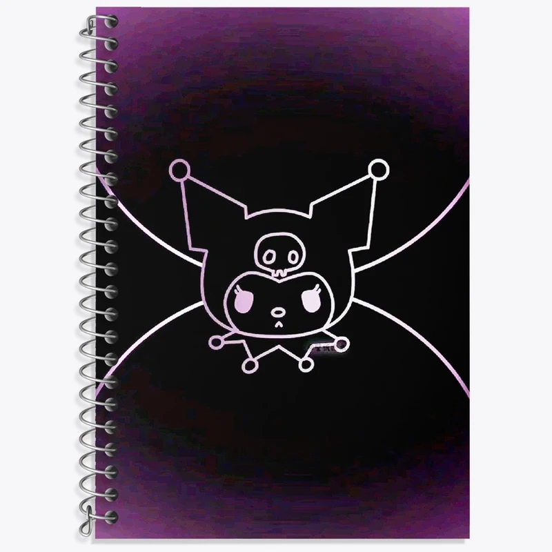 دفتر لغت 50 برگ خندالو طرح کرومی (Kuromi) کد N6805