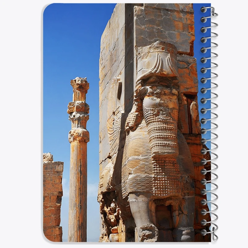 دفتر یادداشت 50 برگ خندالو طرح تخت جمشید کد F6343