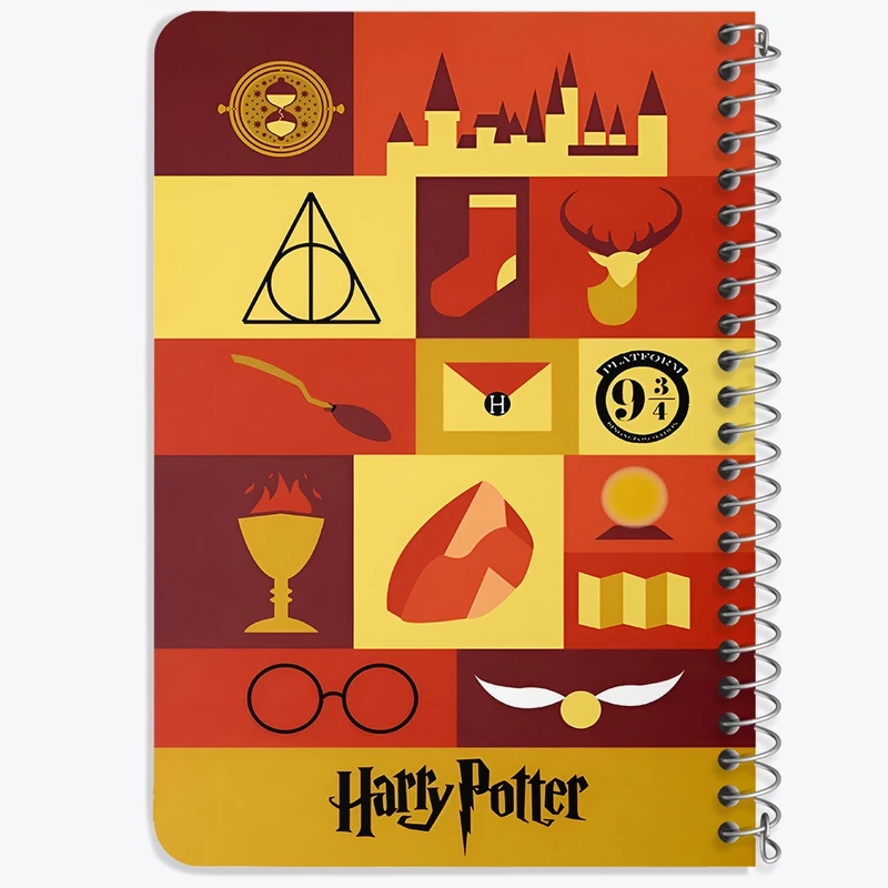 دفتر یادداشت 50 برگ خندالو طرح هری پاتر (Harry Potter) کد N3149