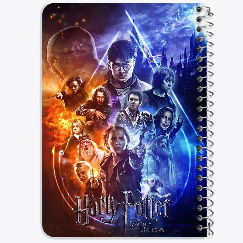 دفتر یادداشت 50 برگ خندالو طرح هری پاتر (Harry Potter) کد F10008
