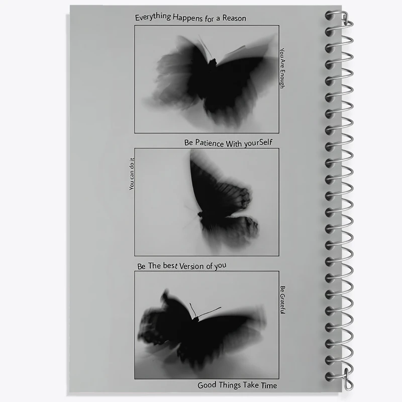 دفتر طراحی 50 برگ خندالو طرح پروانه کد F3869