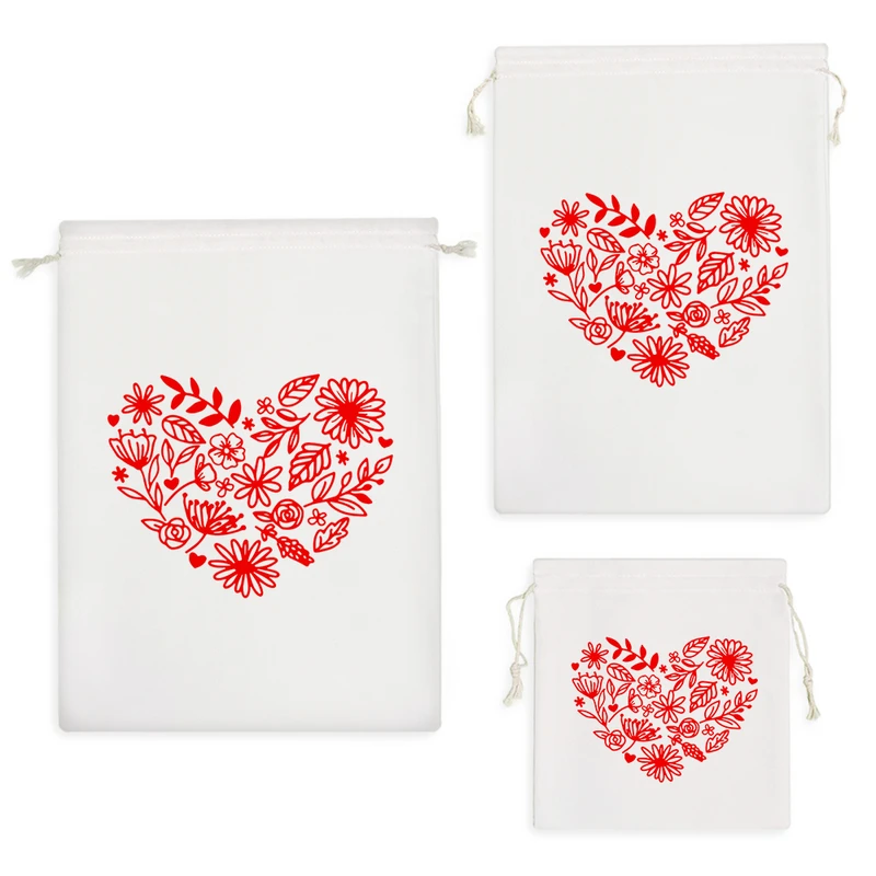 نظم دهنده خندالو مدل قلب گلی قرمز کد 10348 مجموعه 3 عددی