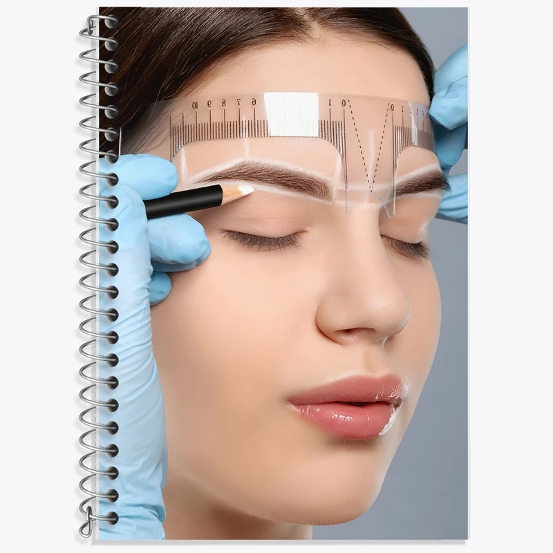 دفتر زبان 50 برگ خندالو مدل دو خط طرح فیبروز ابرو کد F10264