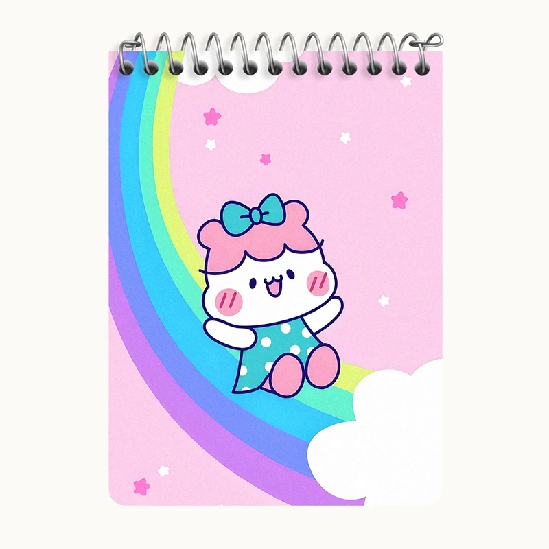 دفتر یادداشت 50 برگ خندالو طرح دخترانه کیوت کد N3964