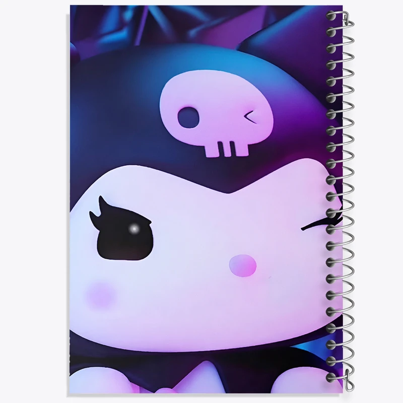 دفتر مشق 100 برگ خندالو طرح کرومی (Kuromi) کد F10299