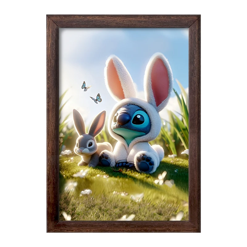 تابلو خندالو طرح استیچ (Stitch) کد F14391