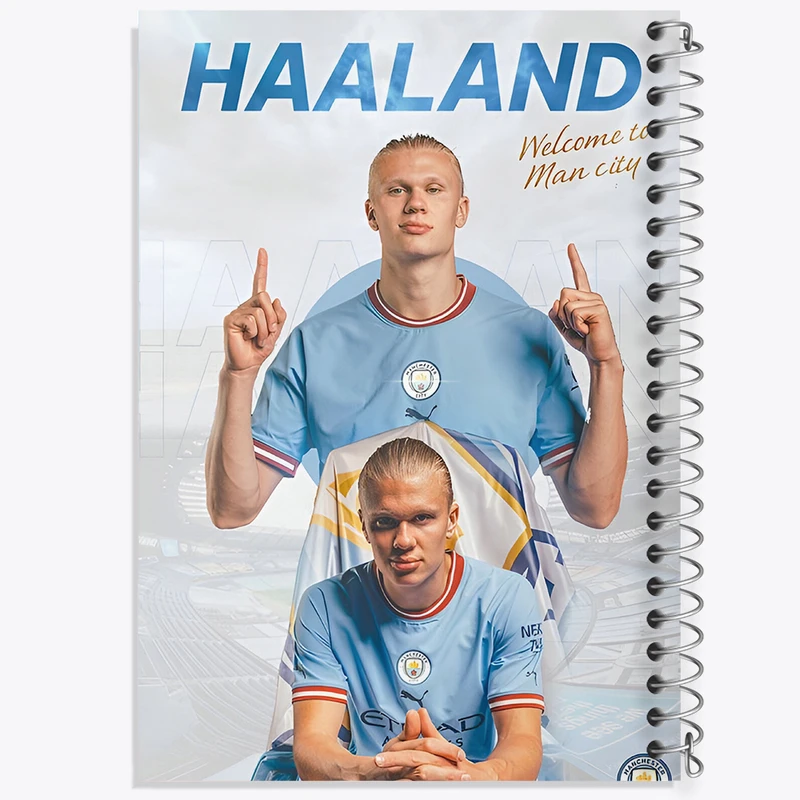 دفتر مشق 50 برگ خندالو طرح ارلینگ هالند (Erling Haaland) کد F14279