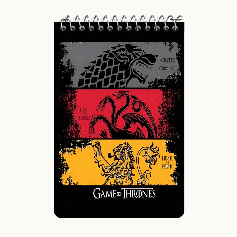 دفتر یادداشت 50 برگ خندالو طرح گیم آف ترونز (Game of Thrones)  کد F4683