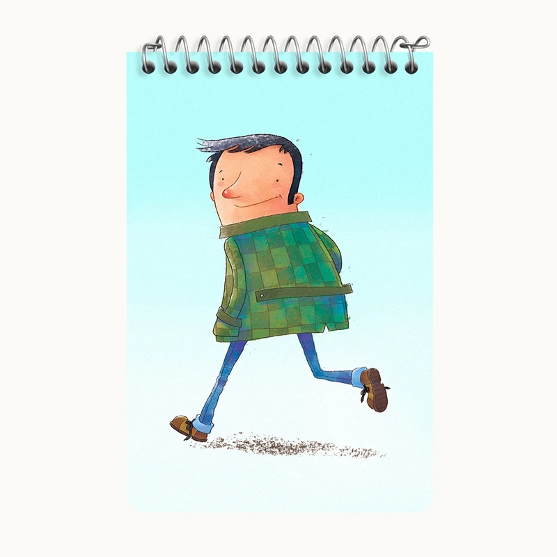 دفتر یادداشت 50 برگ خندالو طرح پسرانه کد F8190