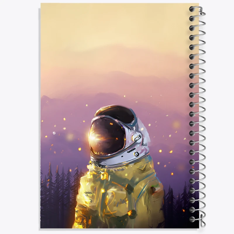 دفتر شطرنجی 50 برگ خندالو طرح فضانورد کد F12522