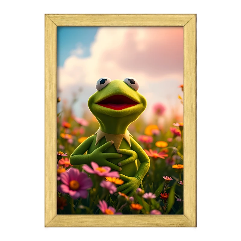 تابلو خندالو طرح کرمیت قورباغه (Kermit) کد F11672