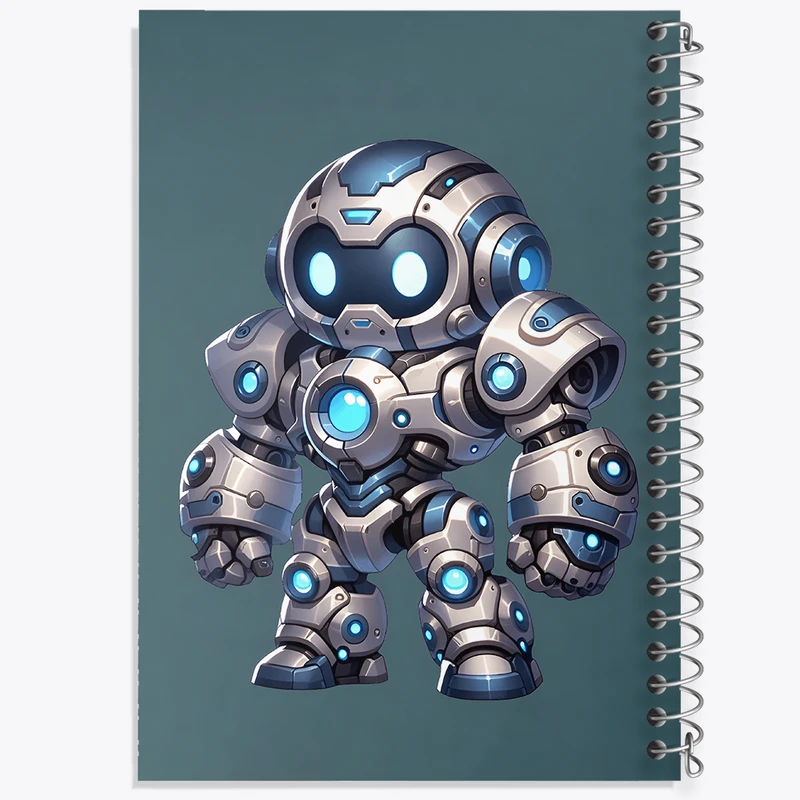 دفتر مشق 100 برگ خندالو طرح ربات بامزه کد N8333