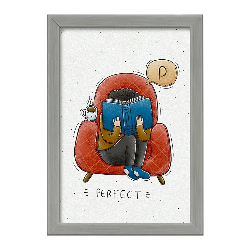 تابلو خندالو طرح کتاب خوان  کد 5403