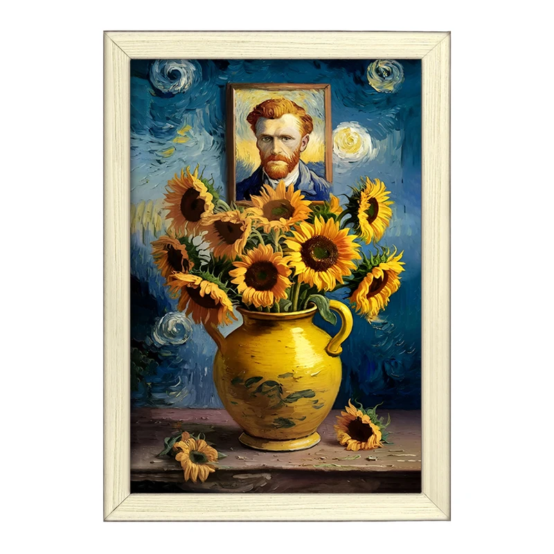 تابلو خندالو طرح ونسان ونگوگ کد F5088