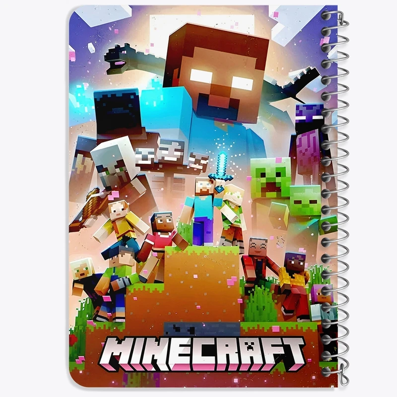 دفتر یادداشت 50 برگ خندالو طرح ماینکرافت (Minecraft) کد F14388