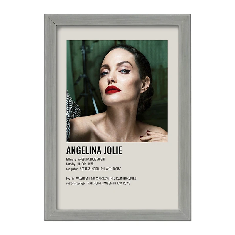 تابلو خندالو طرح آنجلینا جولی (Angelina Jolie) کد F13354