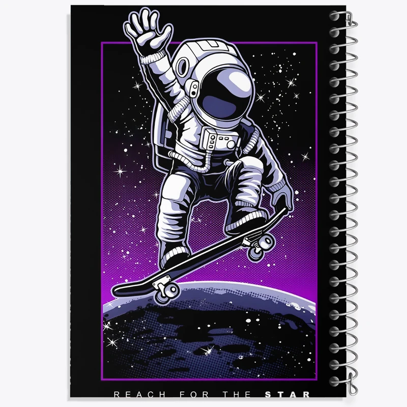 دفتر نقاشی 50 برگ خندالو طرح فضانورد کد F10095