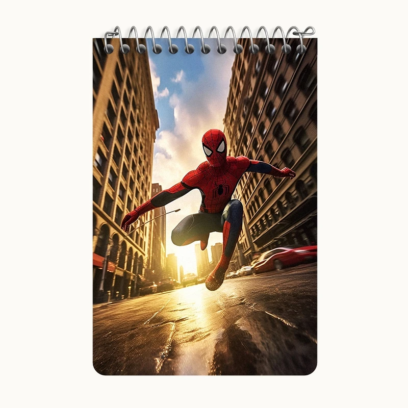 دفتر یادداشت 50 برگ خندالو طرح مرد عنکبوتی کد F10745