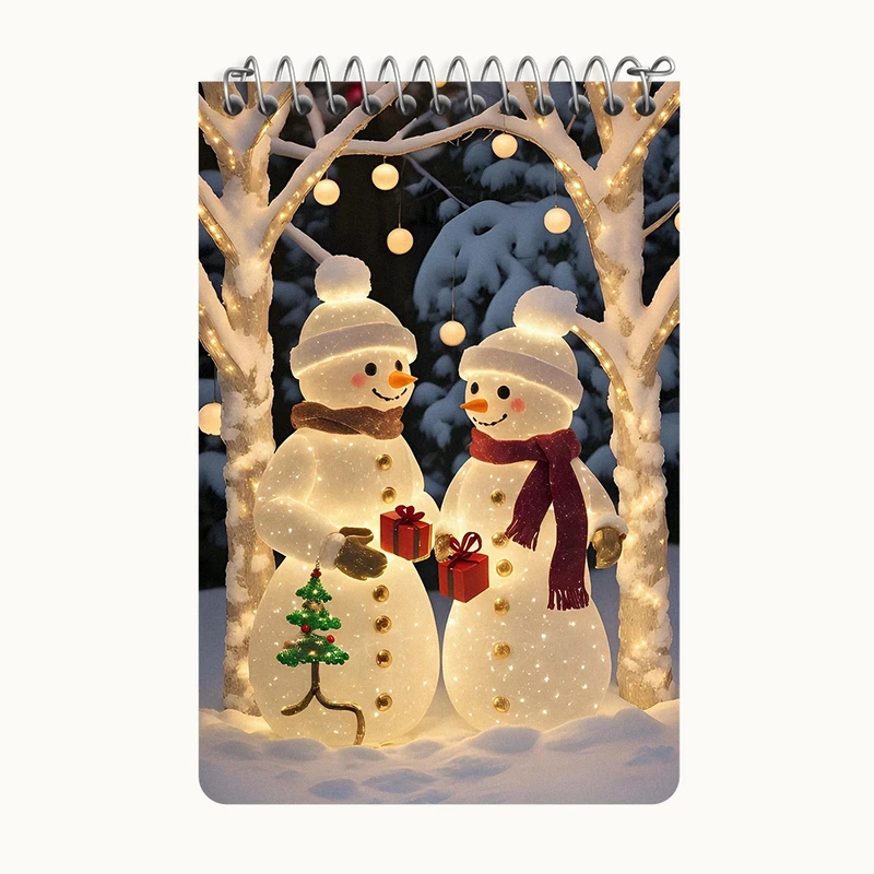 دفتر یادداشت 50 برگ خندالو طرح آدم برفی کد F8679