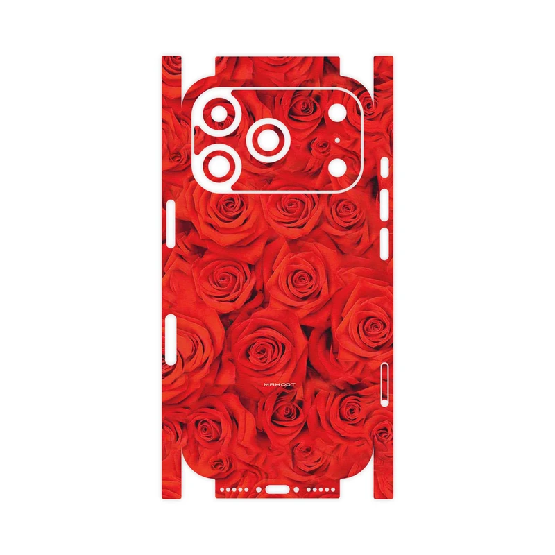 برچسب پوششی ماهوت مدل Red_Flower-FullSkin مناسب برای گوشی موبایل اپل iPhone 17 Pro