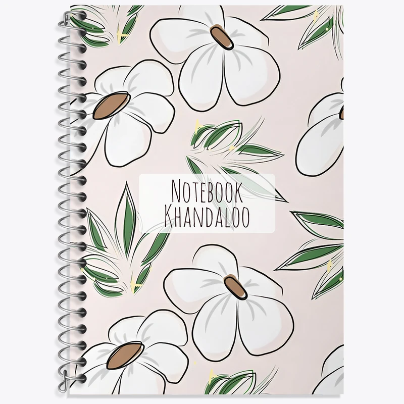 دفتر نت موسیقی 50 برگ خندالو طرح گل گلی کد N7227