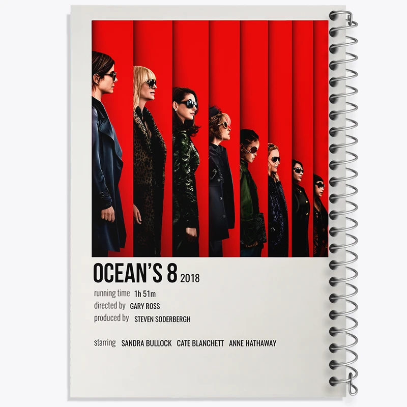 دفتر نقاشی 50 برگ خندالو طرح هشت یار اوشن (Ocean's Eight) کد F13311