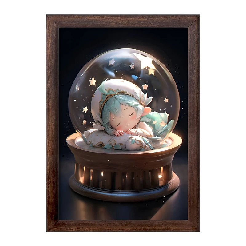 تابلو خندالو طرح دختر کیوت کد F9354