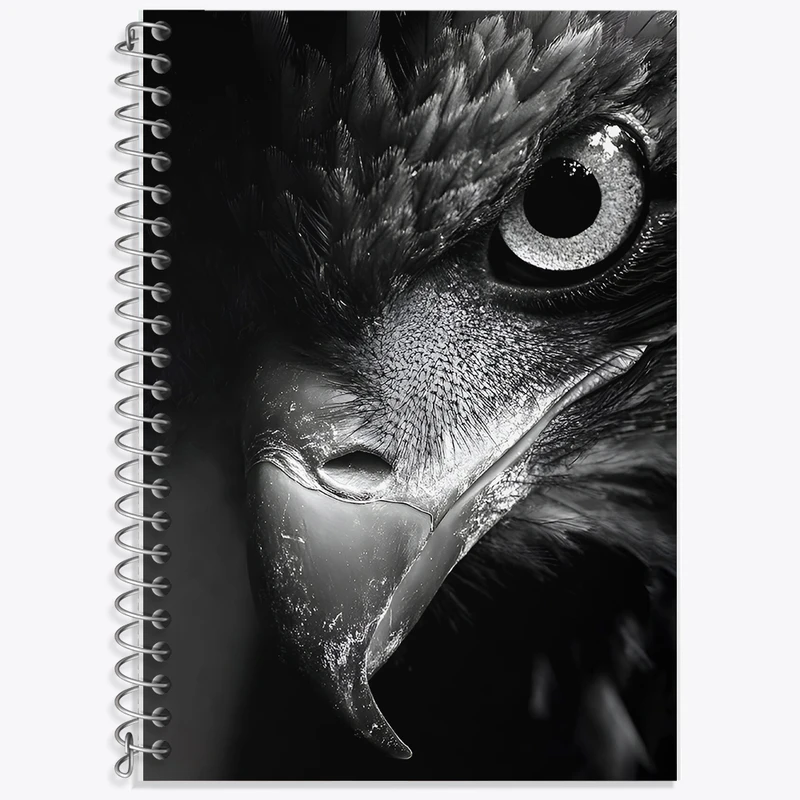 دفتر زبان 50 برگ خندالو مدل دو خط طرح عقاب کد F8565