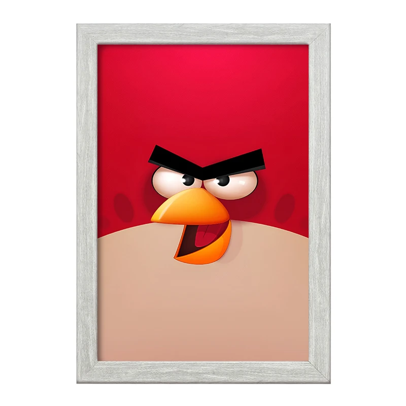 تابلو خندالو طرح پرندگان خشمگین (Angry Birds) کد F3306