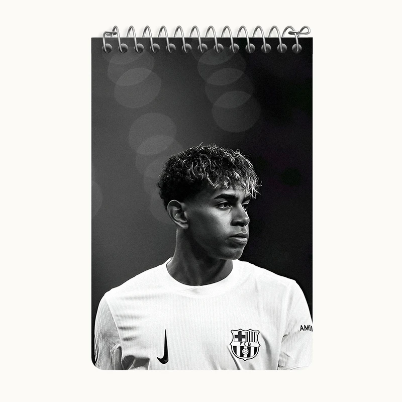 دفتر یادداشت 50 برگ خندالو طرح لامین یامال (Lamine Yamal) کد F14304