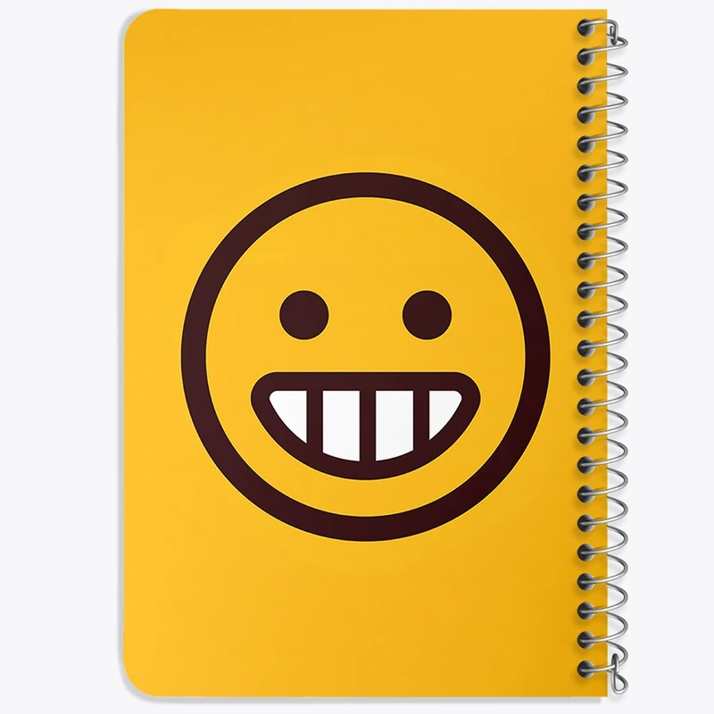 دفتر یادداشت 50 برگ خندالو طرح ایموجی Emoji  کد 3022