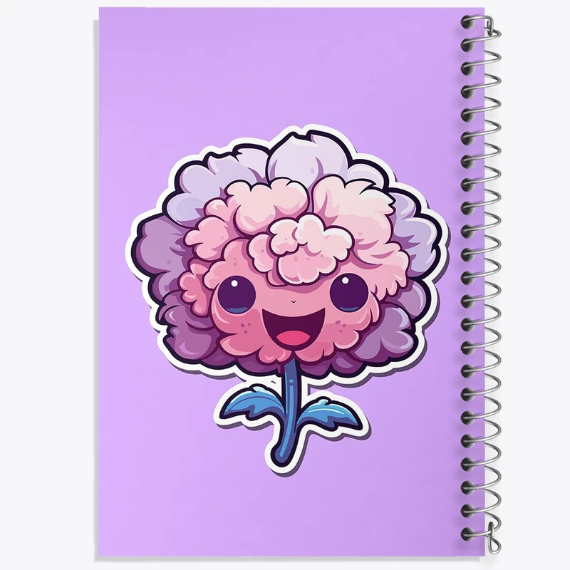 دفتر طراحی 50 برگ خندالو طرح گل و گیاه کد 36627