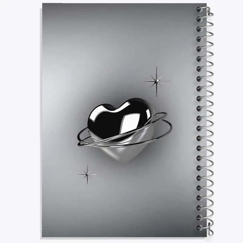 دفتر لیست خرید 50 برگ خندالو طرح قلب کروم کد F3874