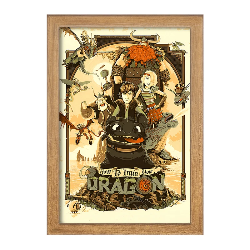 تابلو خندالو طرح چگونه اژدهای خود را تربیت کنیم کد F13571