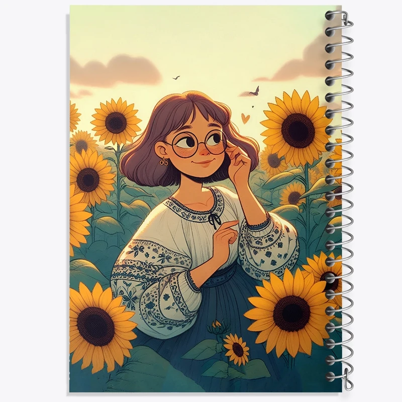 دفتر طراحی 50 برگ خندالو طرح دخترانه کد N4802