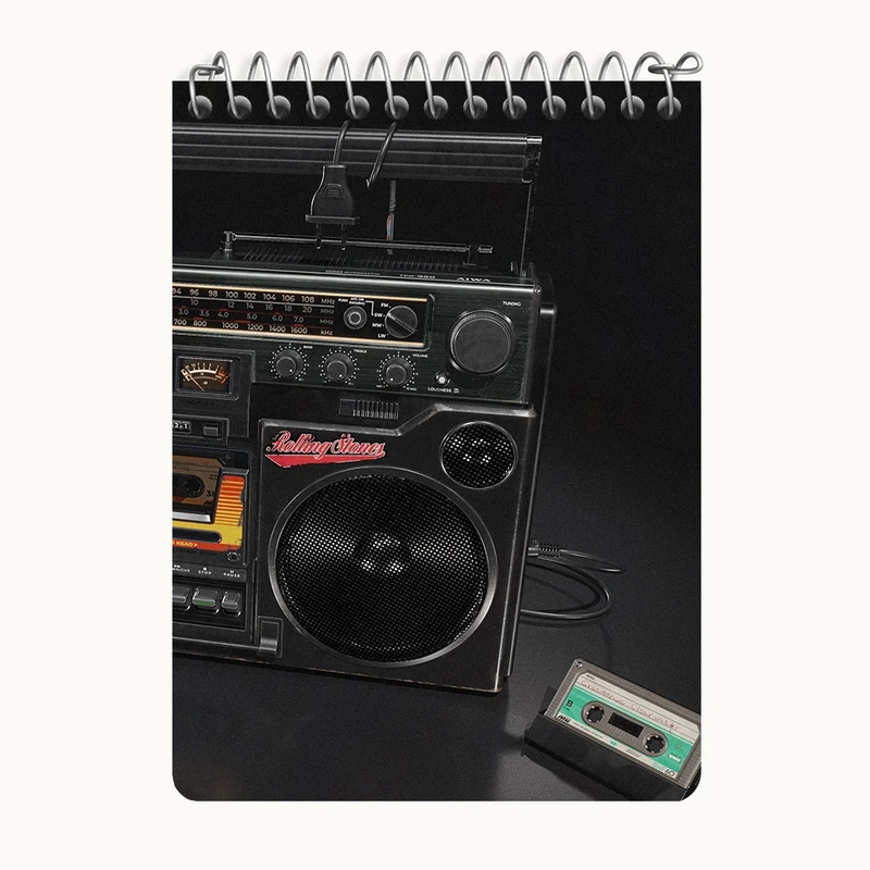 دفتر یادداشت 50 برگ خندالو طرح ضبط صوت کد N8095