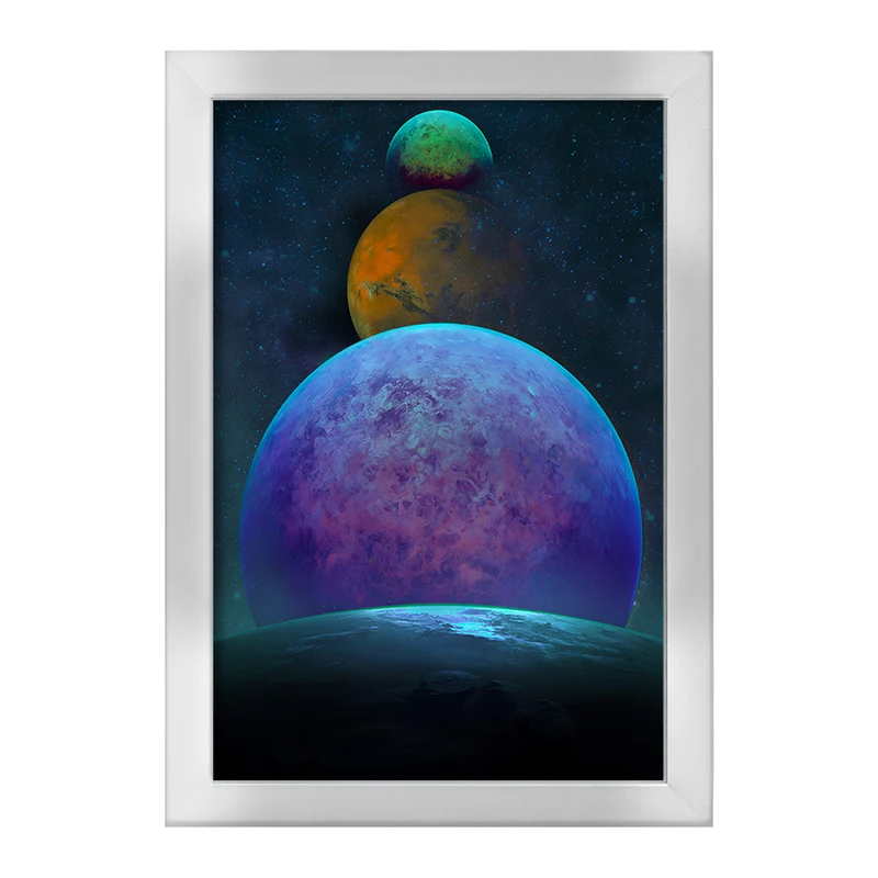 تابلو خندالو طرح کهکشان (galaxy) کد F6718