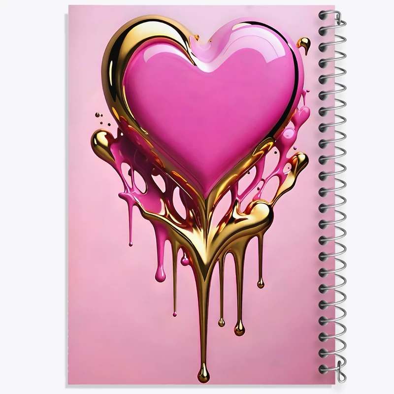 دفتر لیست خرید 50 برگ خندالو طرح قلب کد F9572