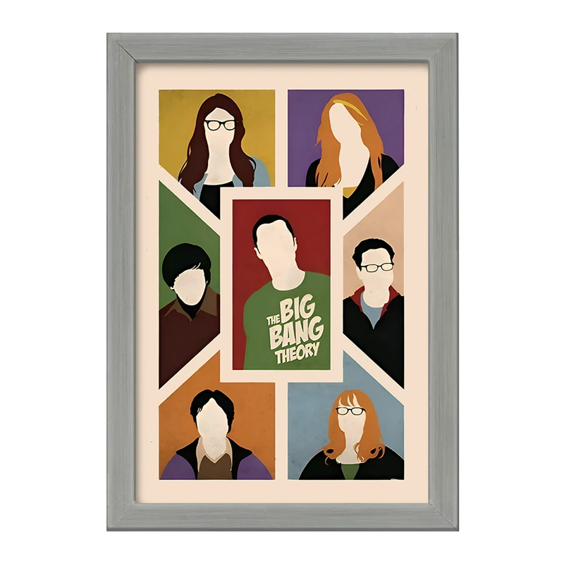 تابلو خندالو طرح تئوری بیگ بنگ (The Big Bang Theory) کد F10540