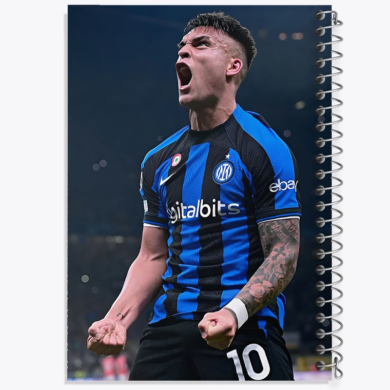 دفتر مشق 100 برگ خندالو طرح لاوتارو خاویر مارتینز (Lautaro Martínez) کد F14322