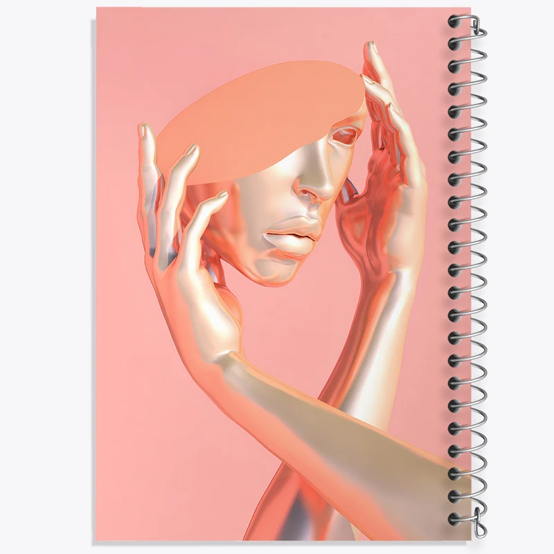 دفتر مشق 100 برگ خندالو طرح مجسمه زن کد F10269