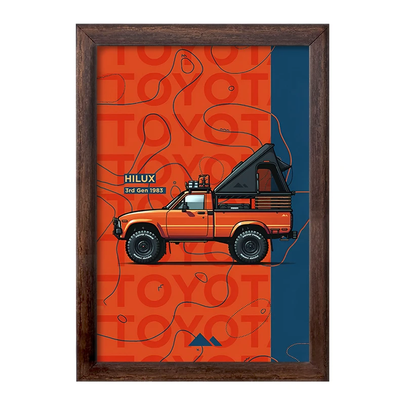 تابلو خندالو طرح هایلوکس (Hilux) کد F14167