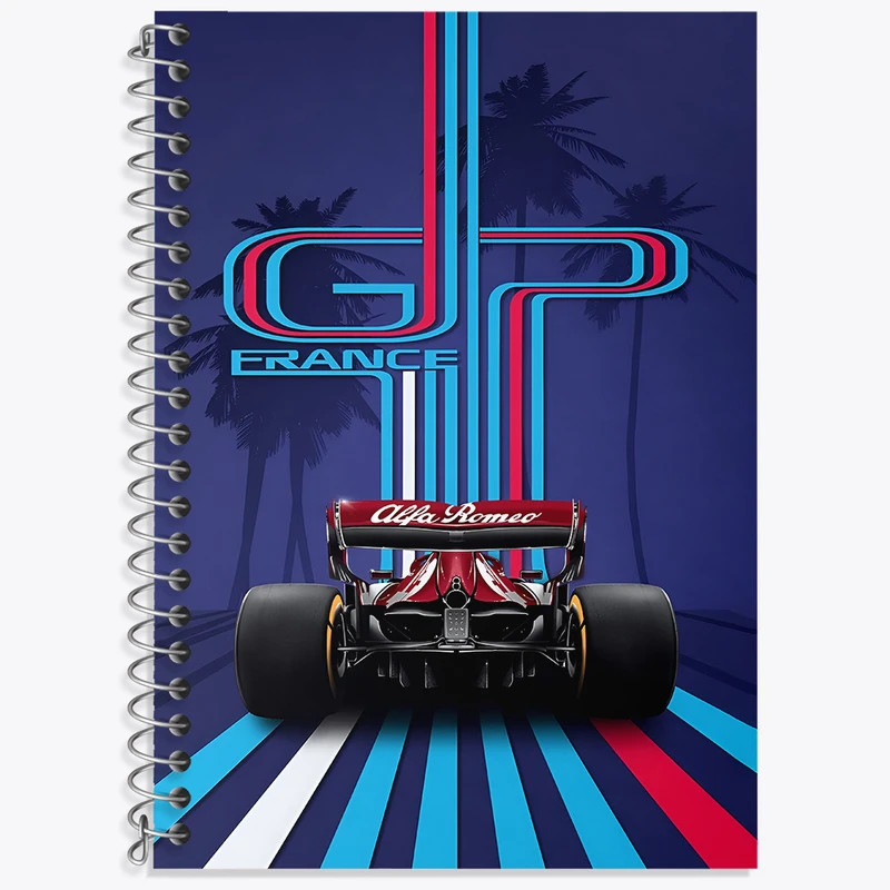 دفتر نت موسیقی 50 برگ خندالو طرح ماشین مسابقه ای کد F4957