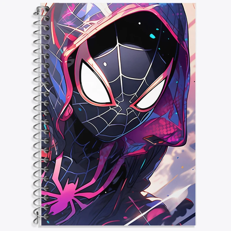 دفتر زبان 50 برگ خندالو مدل سه خط طرح مرد عنکبوتی کد F9359