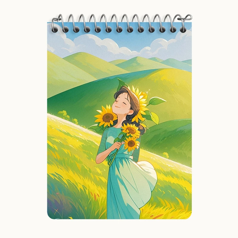 دفتر یادداشت 50 برگ خندالو طرح دخترانه فانتزی کد N7446