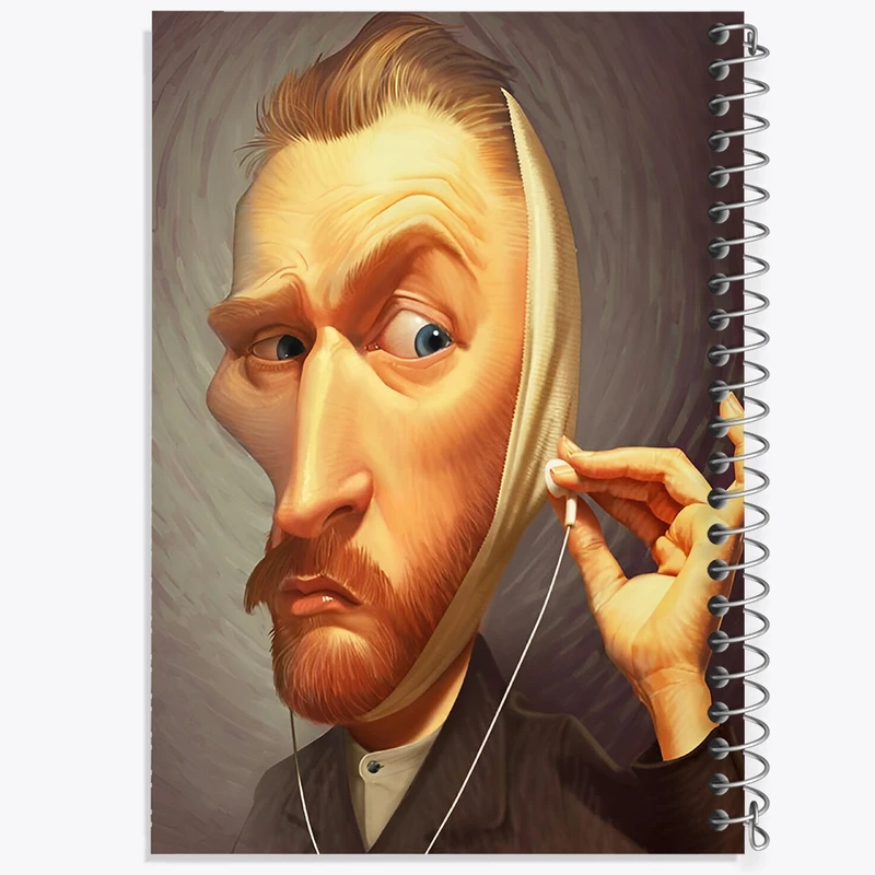 دفتر ژورنال نویسی 50 برگ خندالو مدل نقطه ای طرح ونسان ونگوگ کد F4605