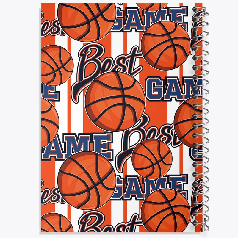 دفتر طراحی 50 برگ خندالو طرح بسکتبال کد N651
