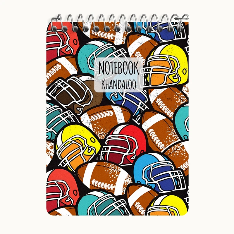دفتر یادداشت 50 برگ خندالو طرح پترن ورزشی کد N7641